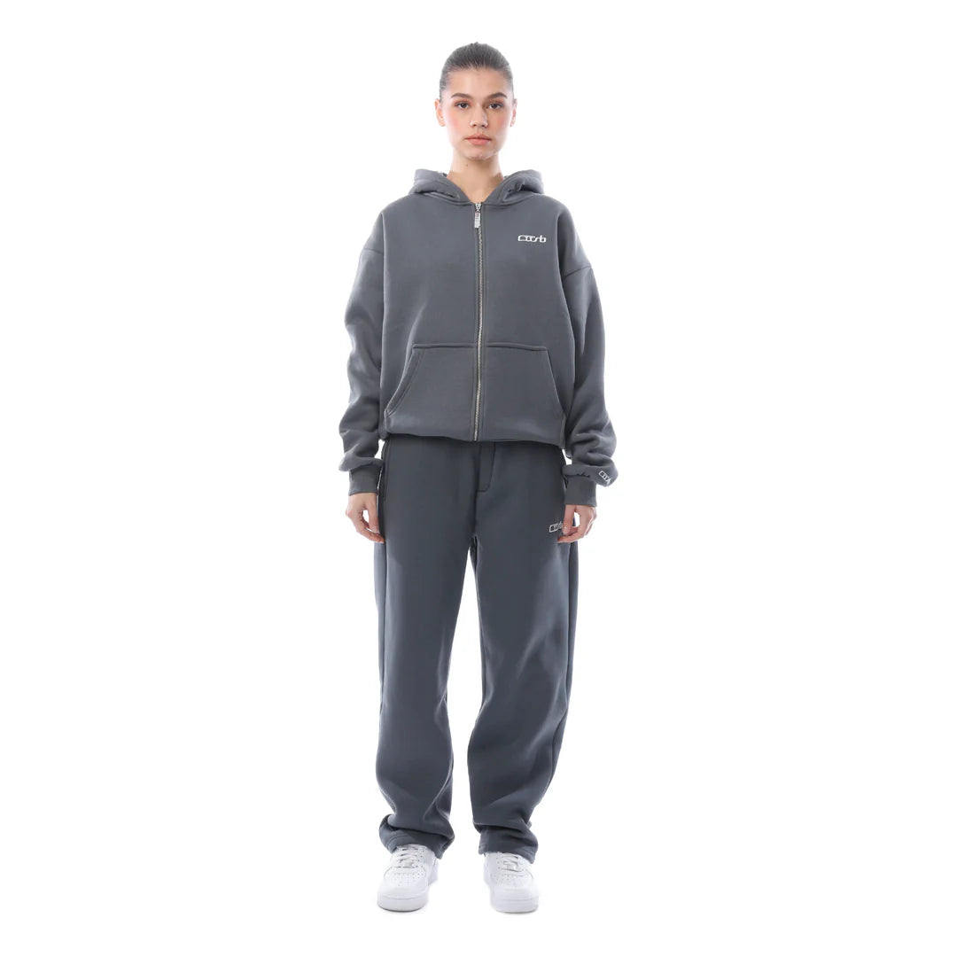 Survêtement Zip Gris Foncé